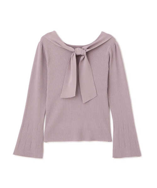 PROPORTION BODY DRESSING(プロポーションボディドレッシング)の「前後2Wayリボンニット / 1213170314(ニット/セーター・レディース・グレー/ピンク/パープル/ホワイト系その他・SMALL/MEDIUM)」の10枚目の写真