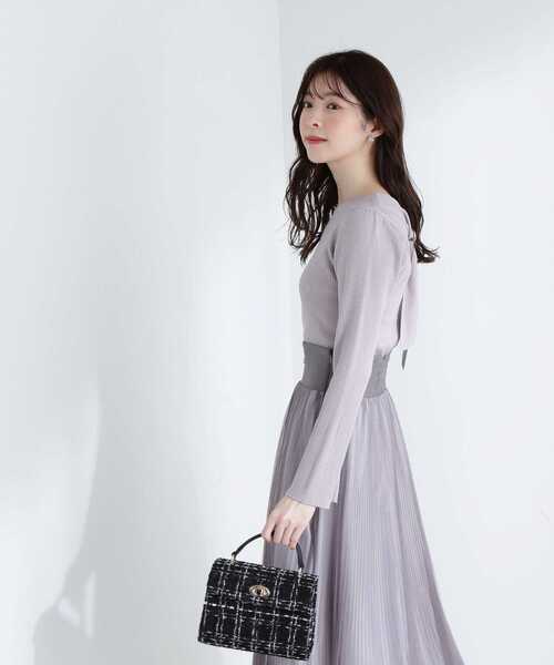 PROPORTION BODY DRESSING(プロポーションボディドレッシング)の「前後2Wayリボンニット / 1213170314(ニット/セーター・レディース・グレー/ピンク/パープル/ホワイト系その他・SMALL/MEDIUM)」の17枚目の写真