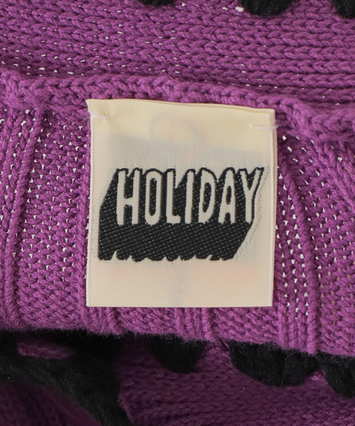 HOLIDAY（ホリデイ）の「■■■【HOLIDAY/ホリデイ】RIBBON CROPPED KNIT CD:カーディガン（カーディガン/ボレロ・レディース・パープル・FREE）」の13枚目の写真
