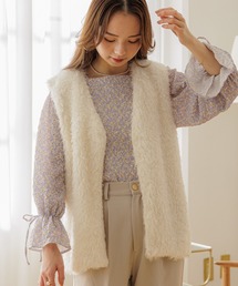 flower | フェミニンシャギーベスト(ベスト)