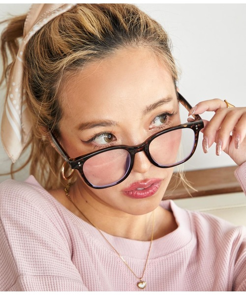 anap mimpi(アナップミンピ)の「クリアダテメガネ(メガネ・レディース・ブラウン/ブラック/クリア・FREE)」の3枚目の写真