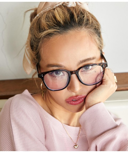 anap mimpi(アナップミンピ)の「クリアダテメガネ(メガネ・レディース・ブラウン/ブラック/クリア・FREE)」の12枚目の写真