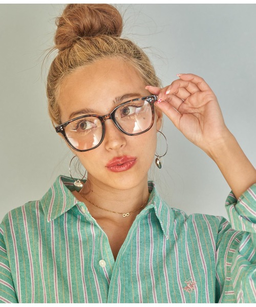anap mimpi(アナップミンピ)の「クリアダテメガネ(メガネ・レディース・ブラウン/ブラック/クリア・FREE)」の19枚目の写真
