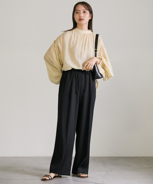 select MOCA（セレクトモカ）の「リラックスイージーパンツ（その他パンツ・レディース・スミクロ/スモークピンク/アイボリー/グレイッシュブルー・FREE）」の19枚目の写真