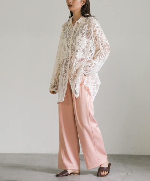 select MOCA（セレクトモカ）の「リラックスイージーパンツ（その他パンツ・レディース・スミクロ/スモークピンク/アイボリー/グレイッシュブルー・FREE）」の13枚目の写真