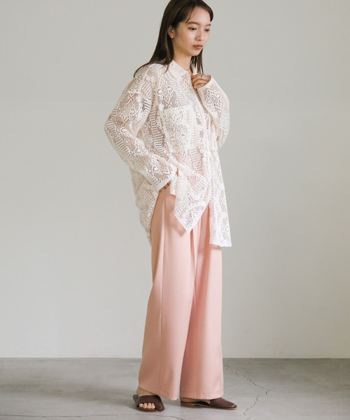 select MOCA（セレクトモカ）の「リラックスイージーパンツ（その他パンツ・レディース・スミクロ/スモークピンク/アイボリー/グレイッシュブルー・FREE）」の11枚目の写真