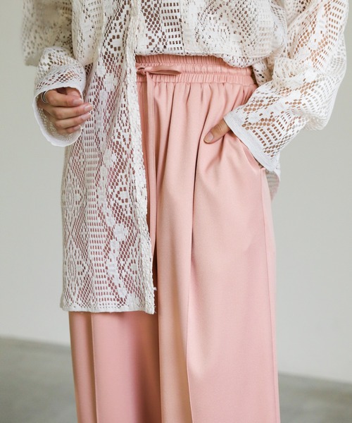 select MOCA（セレクトモカ）の「リラックスイージーパンツ（その他パンツ・レディース・スミクロ/スモークピンク/アイボリー/グレイッシュブルー・FREE）」の15枚目の写真