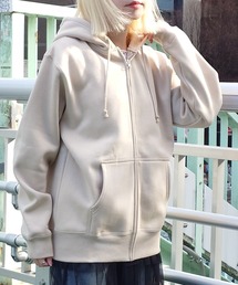 SETUP7（セットアップセブン）の「雑誌 『men’s FUDGE』にて掲載！【United Athle】T/C full zip sweat / フルジップパーカー ジップアップパーカー フーディー 裏起毛 羽織 5620（パーカー）」