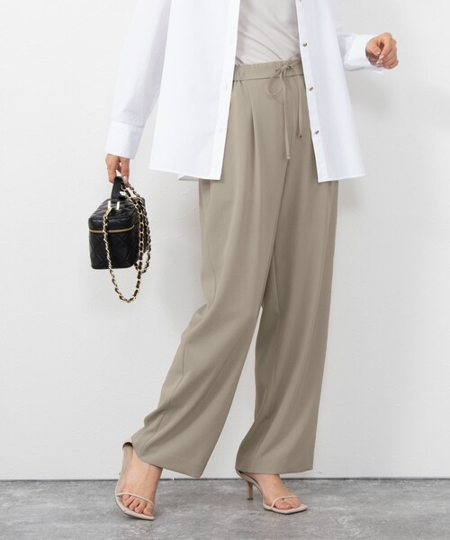 NOLLEY’S（ノーリーズ）の「ソリビアワイドパンツ（その他パンツ・レディース・カーキ/ブラック/ネイビー/ホワイト・36/34/38）」の3枚目の写真