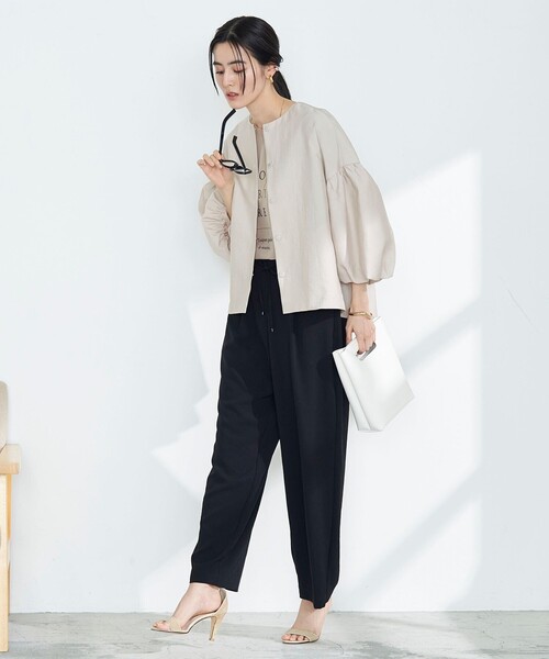 NOLLEY’S（ノーリーズ）の「ソリビアワイドパンツ（その他パンツ・レディース・カーキ/ブラック/ネイビー/ホワイト・36/34/38）」の20枚目の写真