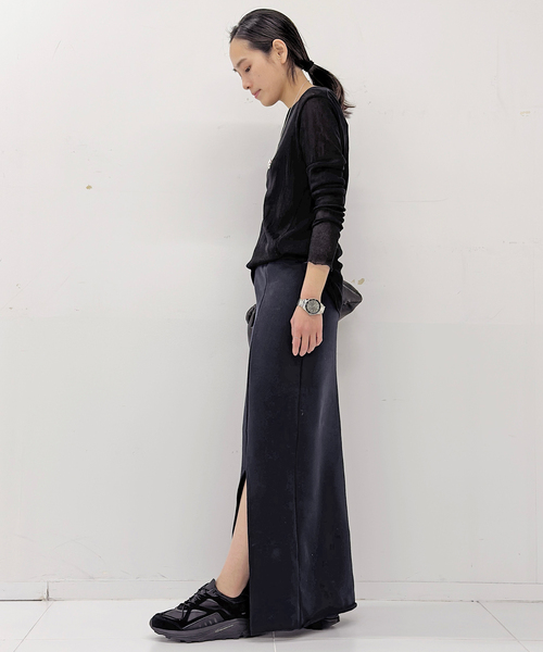 AMERICANA（アメリカーナ）の「【AMERICANA/アメリカーナ】 別注 スウェットタイトスカート（スカート・レディース・ネイビー/チャコールグレー・36/38）」の6枚目の写真