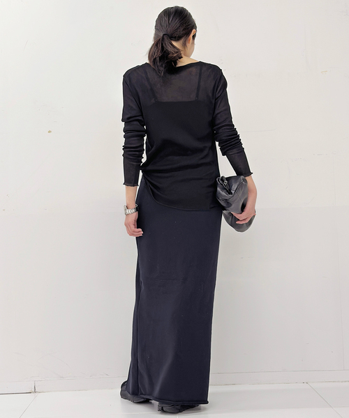 AMERICANA（アメリカーナ）の「【AMERICANA/アメリカーナ】 別注 スウェットタイトスカート（スカート・レディース・ネイビー/チャコールグレー・36/38）」の7枚目の写真