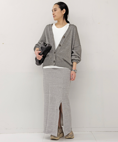 AMERICANA（アメリカーナ）の「【AMERICANA/アメリカーナ】 別注 スウェットタイトスカート（スカート・レディース・ネイビー/チャコールグレー・36/38）」の10枚目の写真