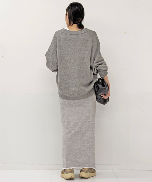 AMERICANA（アメリカーナ）の「【AMERICANA/アメリカーナ】 別注 スウェットタイトスカート（スカート・レディース・ネイビー/チャコールグレー・36/38）」の12枚目の写真