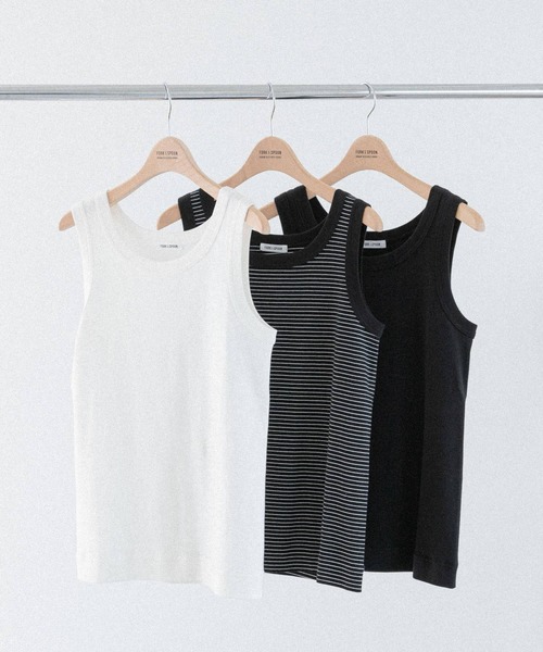 FORK&SPOON（フォークアンドスプーン）の「FORK&SPOON　丸胴タンクトップ（タンクトップ・レディース・ブラック/ホワイト/ホワイト系その他・1）」の12枚目の写真