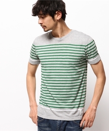 【CIAOPANIC TYPY】ヤシノキ切替マリンボーダーTee