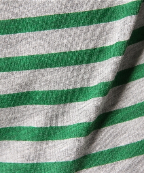 OUTLET(アウトレット)の「【CIAOPANIC TYPY】ヤシノキ切替マリンボーダーTee(Tシャツ/カットソー・メンズ・グレー/ホワイト・SMALL)」の12枚目の写真