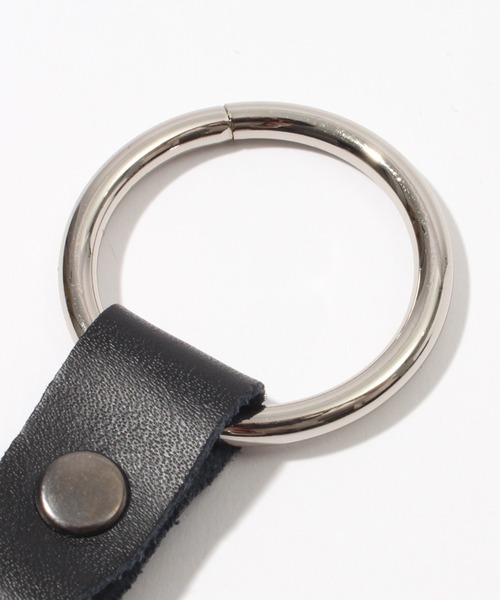 welise（ウェライズ）の「【welise/ウェライズ】PUレザーカラビナ/キーリング（キーケース/キーアクセサリー・メンズ・ブラック/シルバー/ダークブラック/ゴールド・FREE）」の8枚目の写真