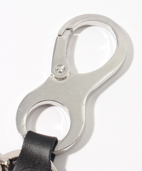 welise（ウェライズ）の「【welise/ウェライズ】PUレザーカラビナ/キーリング（キーケース/キーアクセサリー・メンズ・ブラック/シルバー/ダークブラック/ゴールド・FREE）」の7枚目の写真