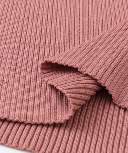 HEYUMM（ヘユム）の「ラッフルカラーコンパクトセーター(5分袖)（ニット/セーター・レディース・オフホワイト/ホワイト系その他/ライトピンク・ONE）」の22枚目の写真