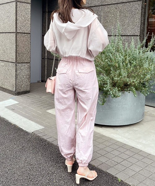 one after another NICE CLAUP(ワンアフターアナザーナイスクラップ)の「裾絞りカーゴパンツ(カーゴパンツ・レディース・ブラック/ピンク/オフホワイト・FREE)」の11枚目の写真