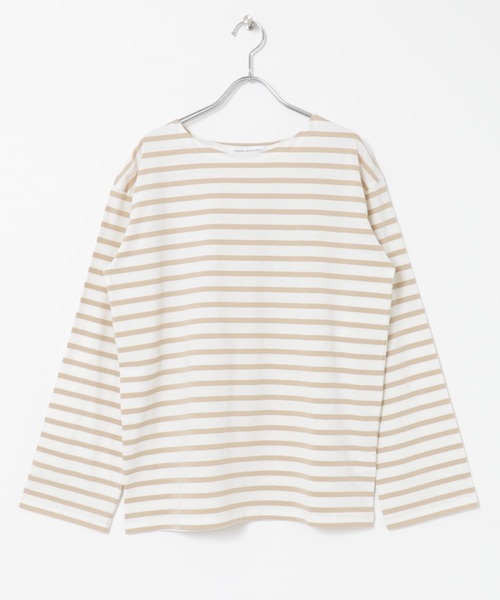 URBAN RESEARCH（アーバンリサーチ）の「コットンボーダーカットソー（Tシャツ/カットソー・レディース・ブラック/グリーン系その他/ベージュ・FREE）」の7枚目の写真