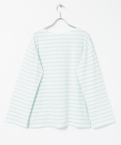 URBAN RESEARCH（アーバンリサーチ）の「コットンボーダーカットソー（Tシャツ/カットソー・レディース・ブラック/グリーン系その他/ベージュ・FREE）」の10枚目の写真