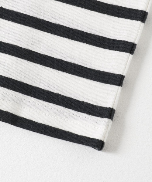 URBAN RESEARCH（アーバンリサーチ）の「コットンボーダーカットソー（Tシャツ/カットソー・レディース・ブラック/グリーン系その他/ベージュ・FREE）」の13枚目の写真