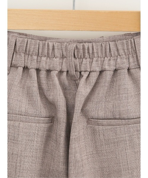m.f.editorial（エムエフエディトリアル）の「【リネン調 アンクル丈 ストレッチ】m.f.エディトリアル レディース シャンブレー テーパードパンツ(セットアップ可能)（スラックス・レディース・ブラウン/カーキ/モカ・MEDIUM/LARGE）」の8枚目の写真