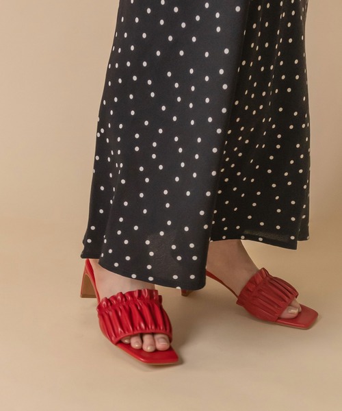 RANDA（ランダ）の「20 colors sandals（サンダル・レディース・クリーム/グレー/ターコイズブルー/ブルー/ライトピンク/ブラック/コーラルピンク/ライム/グリーン/ホワイト/ダークブラウン/ブラウン/レッド/ピンク/ミント/ベージュ/パープル/ネイビー/イエロー/オレンジ・S/M/L/LL）」の19枚目の写真