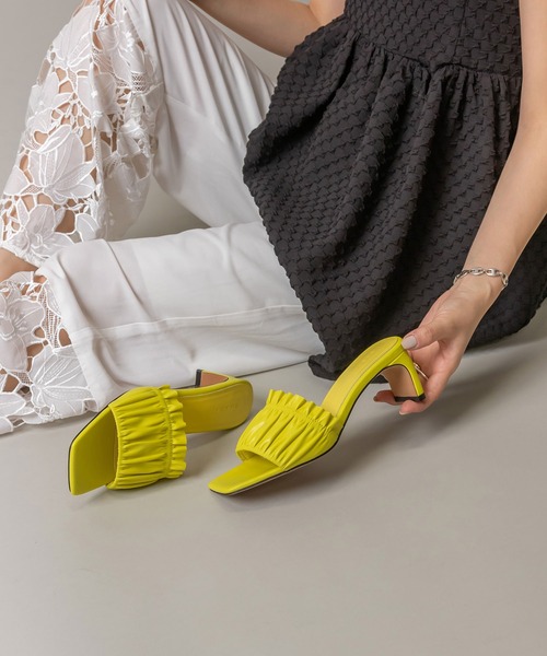 RANDA（ランダ）の「20 colors sandals（サンダル・レディース・クリーム/グレー/ターコイズブルー/ブルー/ライトピンク/ブラック/コーラルピンク/ライム/グリーン/ホワイト/ダークブラウン/ブラウン/レッド/ピンク/ミント/ベージュ/パープル/ネイビー/イエロー/オレンジ・S/M/L/LL）」の8枚目の写真