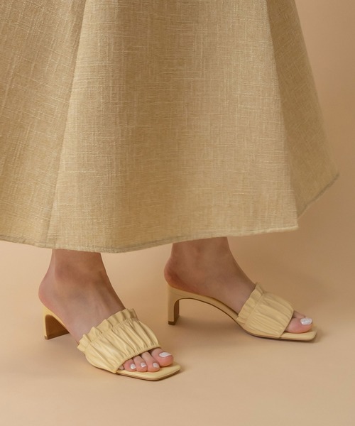 RANDA（ランダ）の「20 colors sandals（サンダル・レディース・クリーム/グレー/ターコイズブルー/ブルー/ライトピンク/ブラック/コーラルピンク/ライム/グリーン/ホワイト/ダークブラウン/ブラウン/レッド/ピンク/ミント/ベージュ/パープル/ネイビー/イエロー/オレンジ・S/M/L/LL）」の15枚目の写真