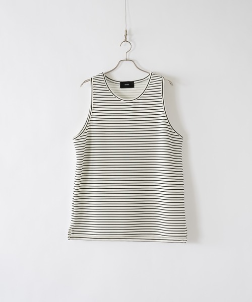DOOPZ（ドープス）の「Ripple oversized tanktop-リップルオーバーサイズタンクトップ（タンクトップ・メンズ・ベージュ/ホワイト/ホワイト×ブラック/ブラック・SMALL/MEDIUM/LARGE）」の6枚目の写真