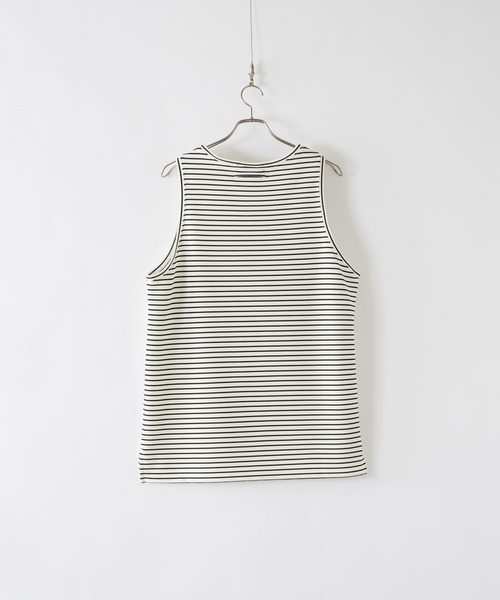 DOOPZ（ドープス）の「Ripple oversized tanktop-リップルオーバーサイズタンクトップ（タンクトップ・メンズ・ベージュ/ホワイト/ホワイト×ブラック/ブラック・SMALL/MEDIUM/LARGE）」の8枚目の写真