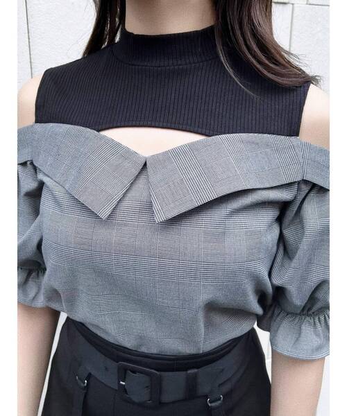 EATME（イートミー）の「カットアウトドッキングTOP（シャツ/ブラウス・レディース・オフホワイト/その他1・FREE）」の2枚目の写真