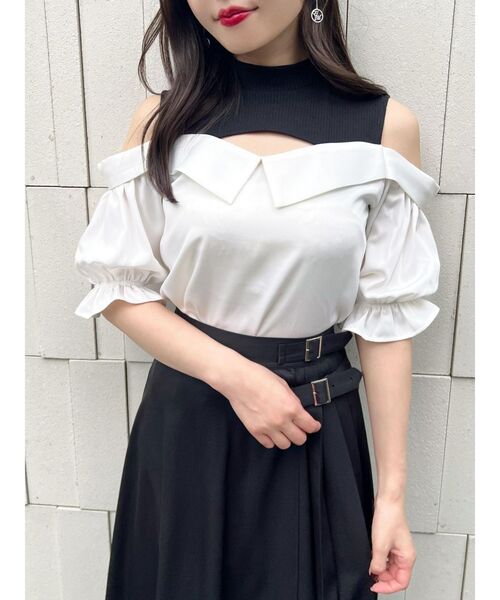 EATME（イートミー）の「カットアウトドッキングTOP（シャツ/ブラウス・レディース・オフホワイト/その他1・FREE）」の3枚目の写真