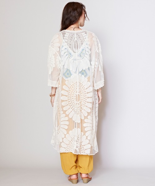 チャイハネ（チャイハネ）の「【チャイハネ】プラチナムカーディガン（カーディガン/ボレロ・レディース・ナチュラル/ブラック/ホワイト・FREE）」の18枚目の写真