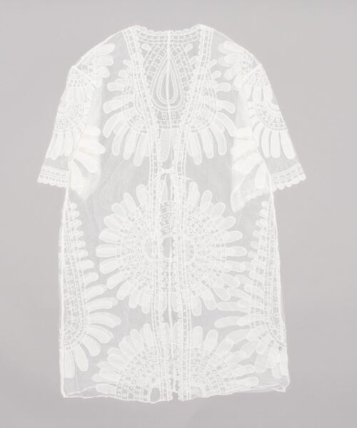 チャイハネ（チャイハネ）の「【チャイハネ】プラチナムカーディガン（カーディガン/ボレロ・レディース・ナチュラル/ブラック/ホワイト・FREE）」の4枚目の写真