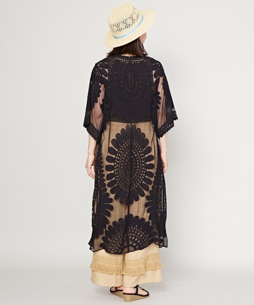 チャイハネ（チャイハネ）の「【チャイハネ】プラチナムカーディガン（カーディガン/ボレロ・レディース・ナチュラル/ブラック/ホワイト・FREE）」の12枚目の写真