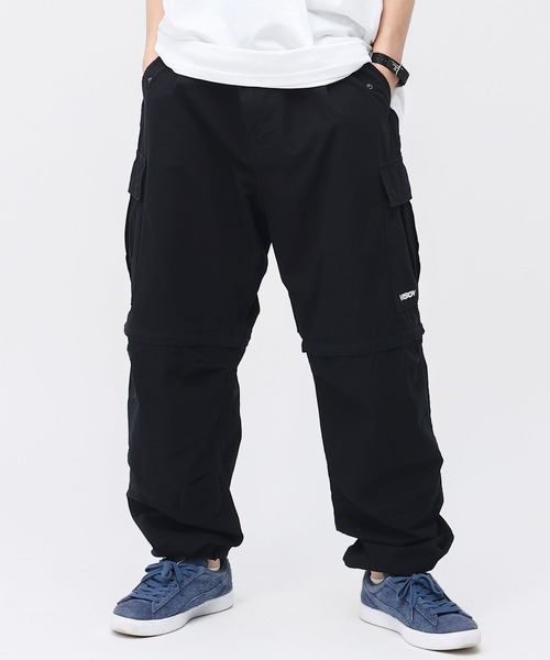 VISION STREET WEAR(ヴィジョンストリートウェア)の「【VISION】2WAY コットン ワイド カーゴパンツ(カーゴパンツ・メンズ・ブラック/パープル/オリーブ/アイボリー・LL/L/M)」の3枚目の写真