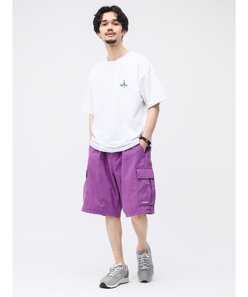 VISION STREET WEAR(ヴィジョンストリートウェア)の「【VISION】2WAY コットン ワイド カーゴパンツ(カーゴパンツ・メンズ・ブラック/パープル/オリーブ/アイボリー・LL/L/M)」の6枚目の写真