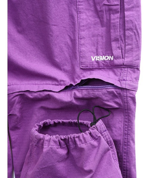 VISION STREET WEAR(ヴィジョンストリートウェア)の「【VISION】2WAY コットン ワイド カーゴパンツ(カーゴパンツ・メンズ・ブラック/パープル/オリーブ/アイボリー・LL/L/M)」の16枚目の写真
