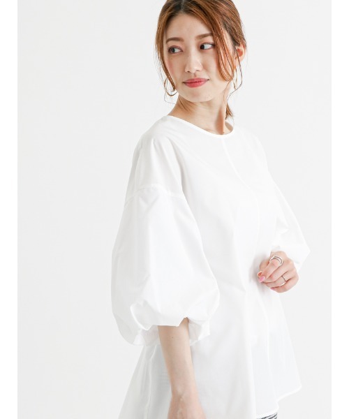 Te chichi（テチチ）の「バルーンスリーブブラウス（シャツ/ブラウス・レディース・グリーン/ブラック/オフホワイト・ﾌﾘ-）」の18枚目の写真