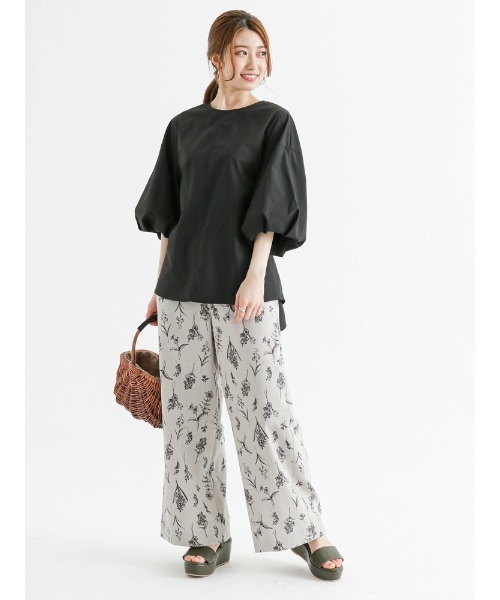 Te chichi（テチチ）の「バルーンスリーブブラウス（シャツ/ブラウス・レディース・グリーン/ブラック/オフホワイト・ﾌﾘ-）」の19枚目の写真