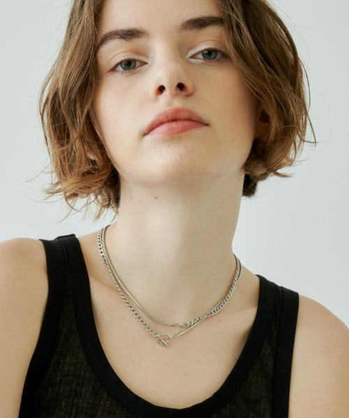 Unitage(ユニテージ)の「2wayチェーンネックレス(ネックレス・レディース・ゴールド/シルバー・FREE)」の2枚目の写真