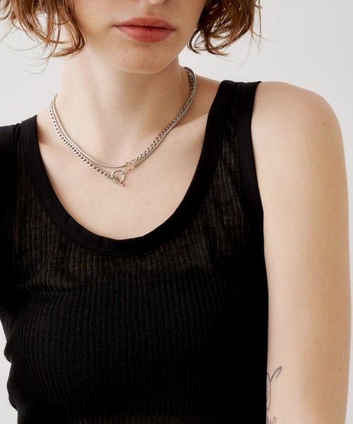 Unitage(ユニテージ)の「2wayチェーンネックレス(ネックレス・レディース・ゴールド/シルバー・FREE)」の7枚目の写真