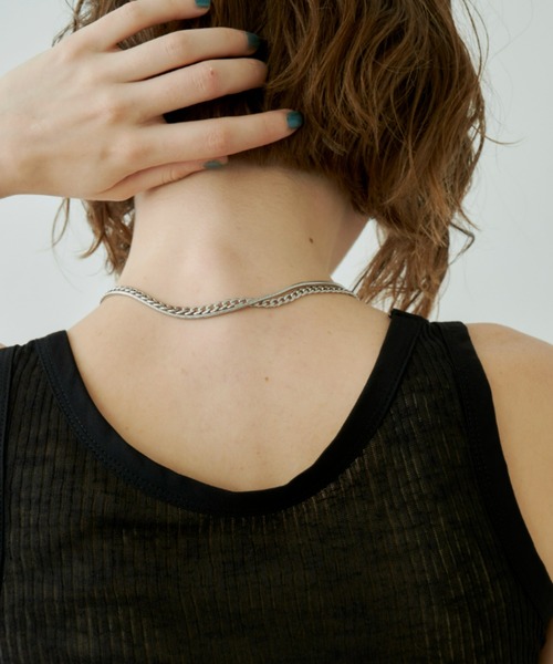 Unitage(ユニテージ)の「2wayチェーンネックレス(ネックレス・レディース・ゴールド/シルバー・FREE)」の8枚目の写真