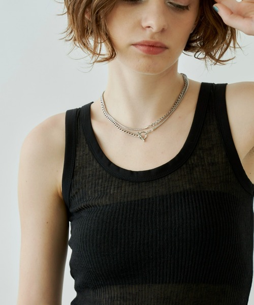 Unitage(ユニテージ)の「2wayチェーンネックレス(ネックレス・レディース・ゴールド/シルバー・FREE)」の3枚目の写真