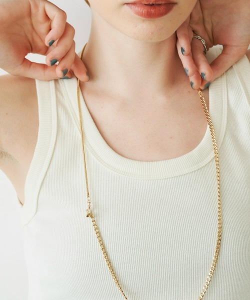 Unitage(ユニテージ)の「2wayチェーンネックレス(ネックレス・レディース・ゴールド/シルバー・FREE)」の5枚目の写真