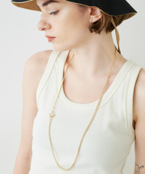 Unitage(ユニテージ)の「2wayチェーンネックレス(ネックレス・レディース・ゴールド/シルバー・FREE)」の6枚目の写真